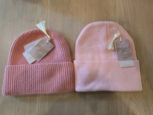 Adore Alma Damen Luxus Beanie Rosa X 2, Neu mit Etikett - Bild 1 von 3