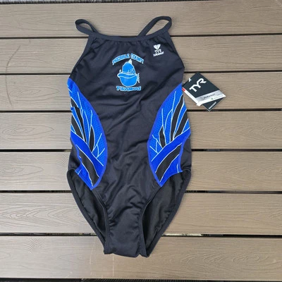Nuevo traje de baño para mujer TYR Phoenix con logotipo Diamondfit 1 pieza azul/negro talla 34 Foto 1 de 4