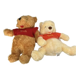 Disney Store Exclusive Winnie the Pooh Bear Plush Stuffed Animal Lot Of 2 - Picture 1 of 11