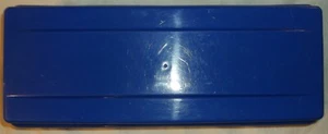 ALPHA 15 CASSETTE TAPE BLUE HOLDER STORAGE RECTANGLE HARD SIDE CASE ONE PIECE - Picture 1 of 5