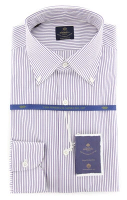 Camisa Roxa Luigi Borrelli - Fina - 15.75/40 - EV0628881STEFANO - Imagem 1 de 4