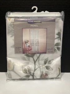 Home Essentials Panel Curtains Belle White 60” x 84” NOS - Picture 1 of 8