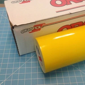 Yellow Glossy 651 Oracal  24" x 50' (ft) Sign Vinyl for Decal Lettering Graphics - Picture 1 of 1