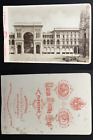 Gbrogi Italia Duomo Milan Vintage Albumen Print Carte Cabinet Tirage Albu