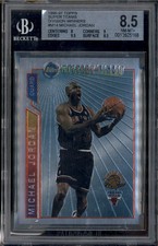 1996-97 Topps Super Teams Division Winners Michael Jordan BGS 8.5