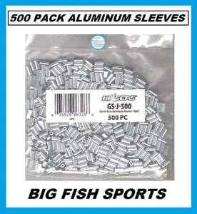 HI-SEAS GRAND SLAM ALUMINUM SLEEVES  (size J) 0.8mm 500pcs. GS-J-500 - Picture 1 of 1