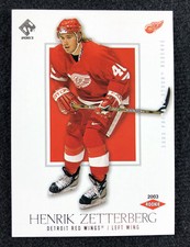 2002-03 Pacific Private Stock Reserve Henrik Zetterberg #160 #19/1550 Red Wings
