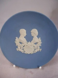 Wedgwood Prince William Birth Trinket Dish Jasperware Blue 1982 Special Edition - Picture 1 of 4