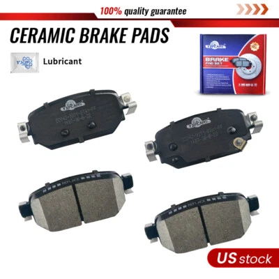 Rear Disc Ceramic Brake Pads for 2017 2018 Mazda 3 w/ Electric Parking Brake - Image 1 of 4