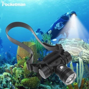 20000LM Faro de Buceo Subacuático Cabezal de Buceo Linterna Antorcha - Imagen 1 de 9