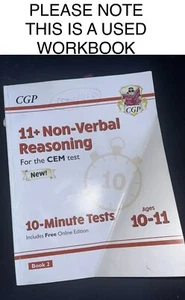 USED 11+ CGP 11 Plus Practice Books with Assessment Tests - Ages 10-11 Book 2 - Picture 1 of 14