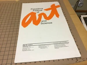 Vintage 1980 ART POSTER -- PASADENA Festival of ART & SCIENCE 14 1/2 X 23" - Picture 1 of 4