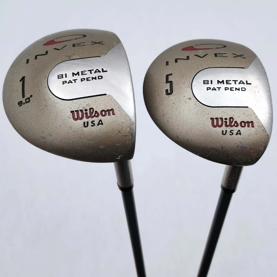 Wilson Invex BiMetal Driver & 5 Wood Set RH Firestick 2.8 (Dent in Driver Crown) - Image 1 of 4