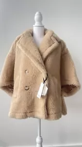 Max Mara Aleggio Wool-Blend Cape $1,790 size M NEW - Picture 1 of 17