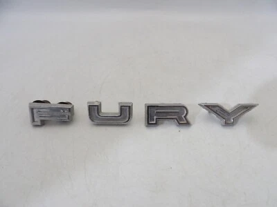 1964 Plymouth Fury Emblems OEM 2480489 2480490 2480491 2480492 - Image 1 of 4