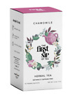 The First Sip Of Tea Chamomile Herbal Tea, 16 Count Premium teabox