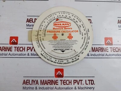 Shaw Moisture Meters Pressure Calculator Moisture Equivalent Chart - Bild 1 von 4