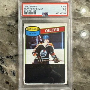 1980 TOPPS CHECKLIST #182 WAYNE GRETZKY PSA 5 New Slab 🔥🔥🔥💥 - Picture 1 of 2