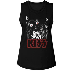 Camiseta Kiss In Concert Live On Stage Ace Frehley para mujer Muscle Tank Merch - Imagen 1 de 5