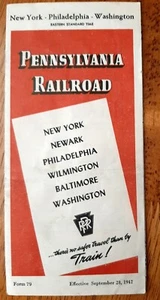 1947 Pennsylvania RR Timetable, NY, Philadelphia, Washington DC Sept 28th - GG - Picture 1 of 3