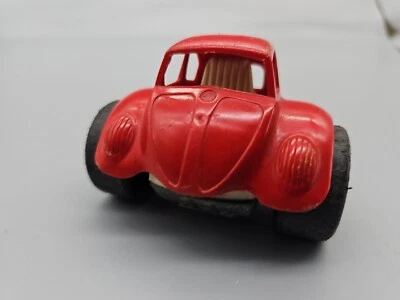 VINTAGE 1970s STRUCTO USA WEIRD WHEELS VW BEETLE - VG 2 Wheels - Image 1 of 4