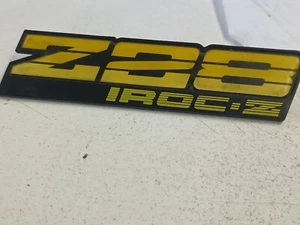 1990 Chevy Camaro Z28 IROC-Z Dash Emblem YELLOW OEM RARE - Picture 1 of 10