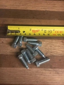 Lotto di (10) Dera M8 X 1,0 X 20mm Testa Esagonale Punta Cono Vite Zinco Grado 8,8 - Foto 1 di 4