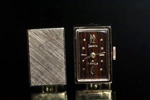 Unique Rare! Swank 17 Jewels Working Wind Up Cuff Links - Picture 1 of 8