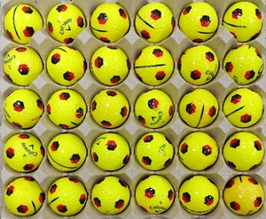 •30 RARE Callaway TRUVIS Yellow "VOLCANIC" • Good & Great (3A & 4A) Golf Balls!• - Picture 1 of 4