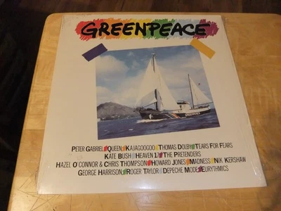 VTG 1985 Greenpeace ‎Vinyl Kate Bush Depeche Mode Queen RARE EXC/NM RECORD MUSIC - Image 1 of 4