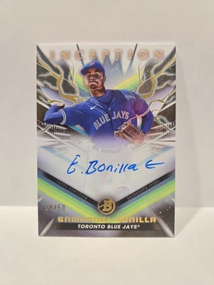 2023 Bowman Inception - Autographs Enmanuel Bonilla #BPA-EB Gold Foil 8/50 - Image 1 of 2