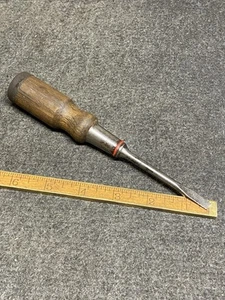 Vintage Bridgeport Bell System 3” Slotted Screwdriver With Wood Handle USA - Picture 1 of 6