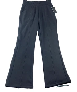 Danskin NUEVO Pantalones deportivos de felpa francesa con pierna de bota pequeña para mujer negros cálidos gruesos - Imagen 1 de 14