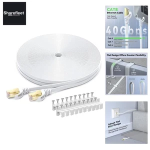 Cat 8 Lan Kabel 50meter, Hochgeschwindigkeits- Gigabit RJ45 LAN Netzwerkkabel... - Bild 1 von 9