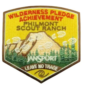 Philmont Scout Ranch JanSport Wilderness Pledge Achievement Patch BRN (NK595) - Picture 1 of 2