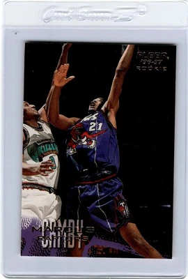 1996-97 Fleer #254 MARCUS CAMBY Rookie RC Toronto Raptors - Image 1 of 2