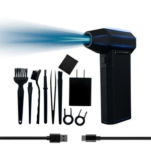 TurboJet Pro 150000 U/min - Ultra High-Speed 3 Geschwindigkeiten Tragbarer Lüfter mit USB Typ... - Bild 1 von 6