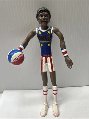 Juguete de jugador de baloncesto Harlem Globetrotter de 9" de goma flexible de colección de los años 70 raro Foto 1 de 4