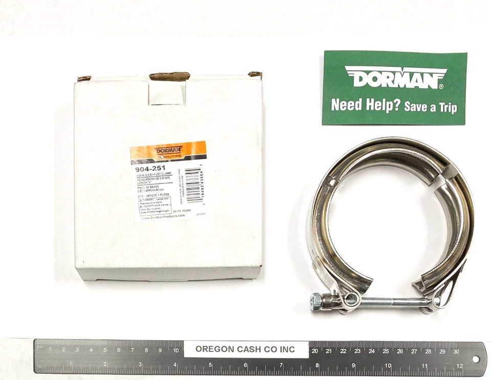 Abrazadera de escape de hardware Dorman 904-251 TURBO V-BAND para varios vehículos FORD Foto 1 de 3