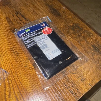 Placa de pared Leviton Deco Mid R55-PJ26-E negra ébano/ebene/ébano nueva en paquete Foto 1 de 2