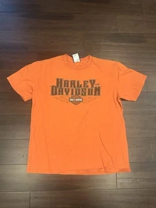 Harley Davidson Palm Beach Florida Motorcycle Biker Shirt Size Large - Picture 1 of 8