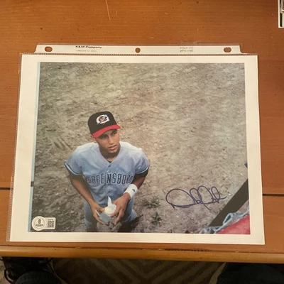 Derek Jeter, Autographed Greensboro Hornets, Paper Image, Beckett, Yankees - Image 1 of 4