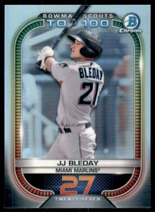 2021 Bowman Chrome Scouts Top 100 Refractors #BTP27 JJ Bleday - Picture 1 of 2