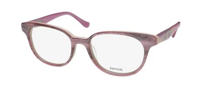 NEW KENSIE SUNSET EYEGLASSES FULL-RIM WOMENS LA PLASTIC ROUND PURPLE 48-17-130 - Image 1 of 4