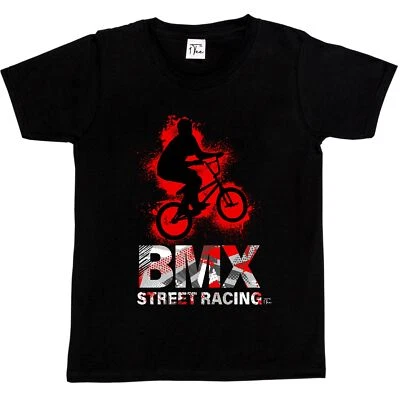 1Tee Kids Boys BMX Street Racing T-Shirt