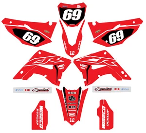 HONDA POLISPORT RESTYLE GRAPHIC KIT DECALS CR125 CR250 2002 2007 MOTOCROSS MX - Bild 1 von 5