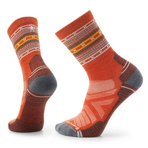 Smartwool Hike leichte gepolsterte Crew-Socken mit Stachelstreifen, orange rostfarben - groß - Bild 1 von 7