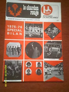 FOOTBALL CHARDON ROUGE NANCY LE BILAN 75 76 PLATINI - Picture 1 of 3