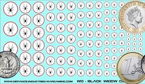 Black Widow Company (weißer Hintergrund) - Wasserrutsch-Aufkleber für Battletech - Bild 1 von 1