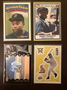 Kirby Puckett Oddball 4 Karten Lot Zwillinge - Bild 1 von 2